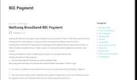 
							         Hathway Broadband Bill Payment								  
							    