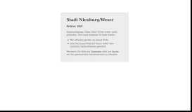
							         Hauptuntersuchung: Abnahme | Stadt Nienburg/Weser								  
							    