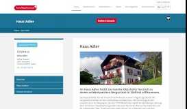 
							         Haus Adler - Ferien Reise Portal								  
							    