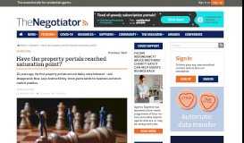 
							         Have the property portals reached saturation point? - The Negotiator								  
							    