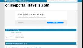 
							         Havells - Havells.com Website Analysis and Traffic Statistics for ...								  
							    