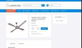 
							         Havells Yorker 4 Blade Ceiling Fan Price in India ... - Online Shopping								  
							    
