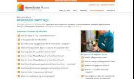 
							         HavenBrook Homes FAQs - HavenBrook Homes								  
							    