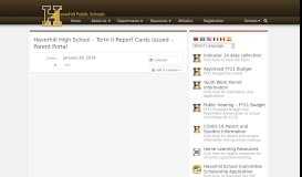 
							         Haverhill High School – Term II Report Cards Issued – Parent Portal ...								  
							    