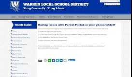
							         Having issues with Parent Portal on your phone/tablet? - Warren Local ...								  
							    