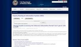 
							         Having trouble accessing the Veterans Information Portal? Can't get to ...								  
							    