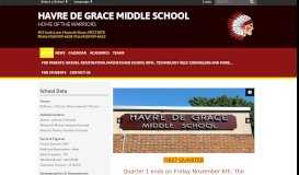 
							         Havre de Grace Middle School: Home								  
							    