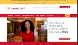 
							         Hawaii State FCU: Checking, Credit Cards, Loans & Mortgages								  
							    