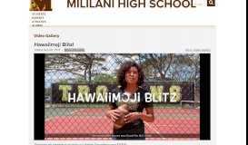 
							         Hawaiimoji Blitz! | Mililani High School								  
							    