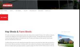 
							         Hay Sheds - Farm Sheds | Tru-Bilt Sheds Melbourne								  
							    