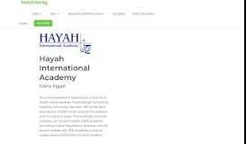 
							         Hayah International Academy | Teach Away								  
							    