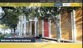 
							         Haynes Academy for Advanced Studies								  
							    
