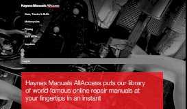 
							         Haynes Manuals AllAccess								  
							    