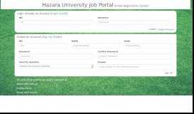 
							         Hazara University Job Portal Online Registration System								  
							    