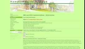 
							         HBC and NYCC Communications - 2016 Archive - Hampsthwaite Village								  
							    