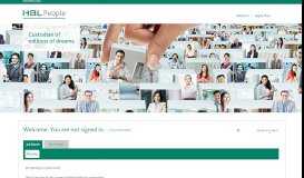 
							         HBL Jobs - Sign In								  
							    