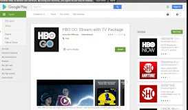 
							         HBO GO: Stream with TV Package - Apps on Google Play								  
							    