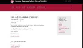 
							         HBS Alumni Angels - Harvard Business School Club of London								  
							    