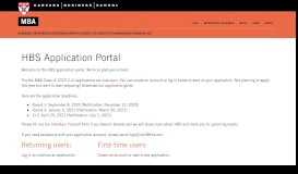 
							         HBS Application Portal - Harvard Business School								  
							    