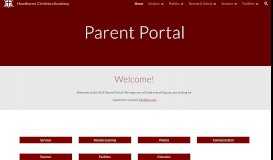 
							         HCA Parent Portal - RenWeb - Hawthorne Christian Academy								  
							    