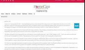 
							         HCI and iTacit - Home Care Institute								  
							    