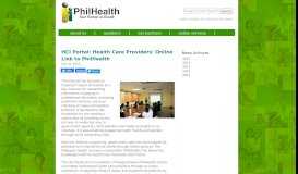 
							         HCI Portal: Health Care Providers' Online Link to PhilHealth | PhilHealth								  
							    