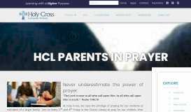 
							         HCL Parents in Prayer - Love My School								  
							    