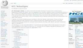 
							         HCL Technologies - Wikipedia								  
							    