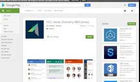 
							         HCL Verse (formerly IBM Verse) - Apps on Google Play								  
							    