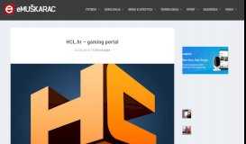 
							         HCL.hr - gaming portal | eMuškarac								  
							    
