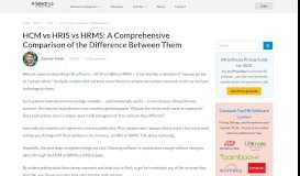 
							         HCM vs HRIS vs HRMS | Difference Between Workforce HR Software								  
							    