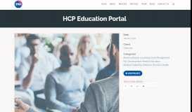 
							         HCP Education Portal - E4H								  
							    