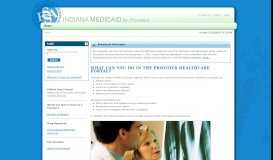 
							         HCP Provider Portal > Home - Indiana Medicaid								  
							    