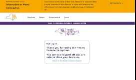 
							         HCS Help - Log on to the Health Commerce System								  
							    