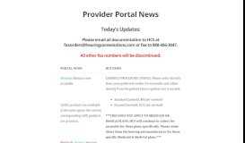 
							         HCS Provider Portal								  
							    