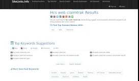 
							         Hcs web claimtrak Results For Websites Listing - SiteLinks.Info								  
							    