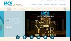 
							         HCS Web Portal - Horry County Schools								  
							    