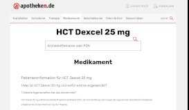 
							         HCT Dexcel 25 mg - Apotheken.de								  
							    