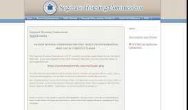
							         HCV (Section 8) Wait List - Saginaw Housing Commission								  
							    