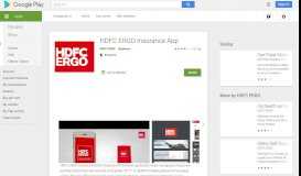 
							         HDFC ERGO Insurance App - Apps on Google Play								  
							    