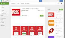 
							         HDFC ERGO Mobile App - Apps on Google Play								  
							    