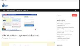 
							         HDFC Mutual Fund Login-www.hdfcfund.com - Loginguy.com								  
							    
