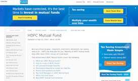 
							         HDFC Mutual Funds - Best Schemes, HDFC MF NAV, Performance ...								  
							    