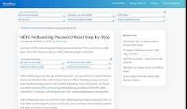 
							         HDFC Netbanking Password Reset Step-by-Step - MaapsWorld								  
							    