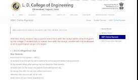 
							         HDFC Online Fees Payment - L. D. College of Engineering								  
							    