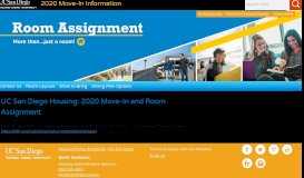 
							         | HDH | Undergrad Housing Room Assignment								  
							    