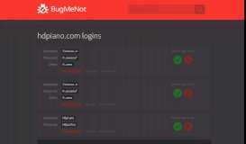 
							         hdpiano.com passwords - BugMeNot								  
							    