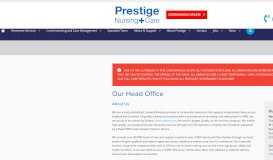 
							         Head Office - Prestige Nursing + Care								  
							    