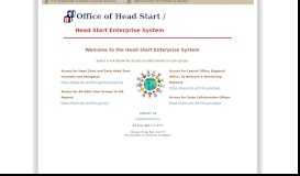 
							         Head Start Enterprise System - HHS.gov								  
							    