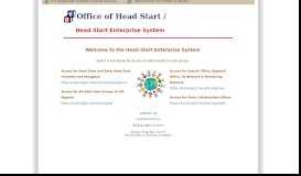 
							         Head Start Enterprise System: Office of Head Start								  
							    